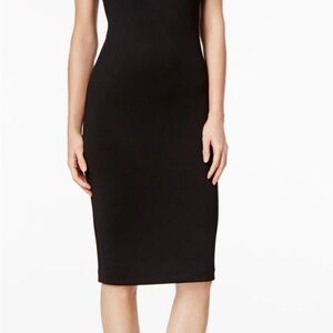 NWT Hot pink Calvin Klein Scuba Sheath Dress with Constract Collar in size 4